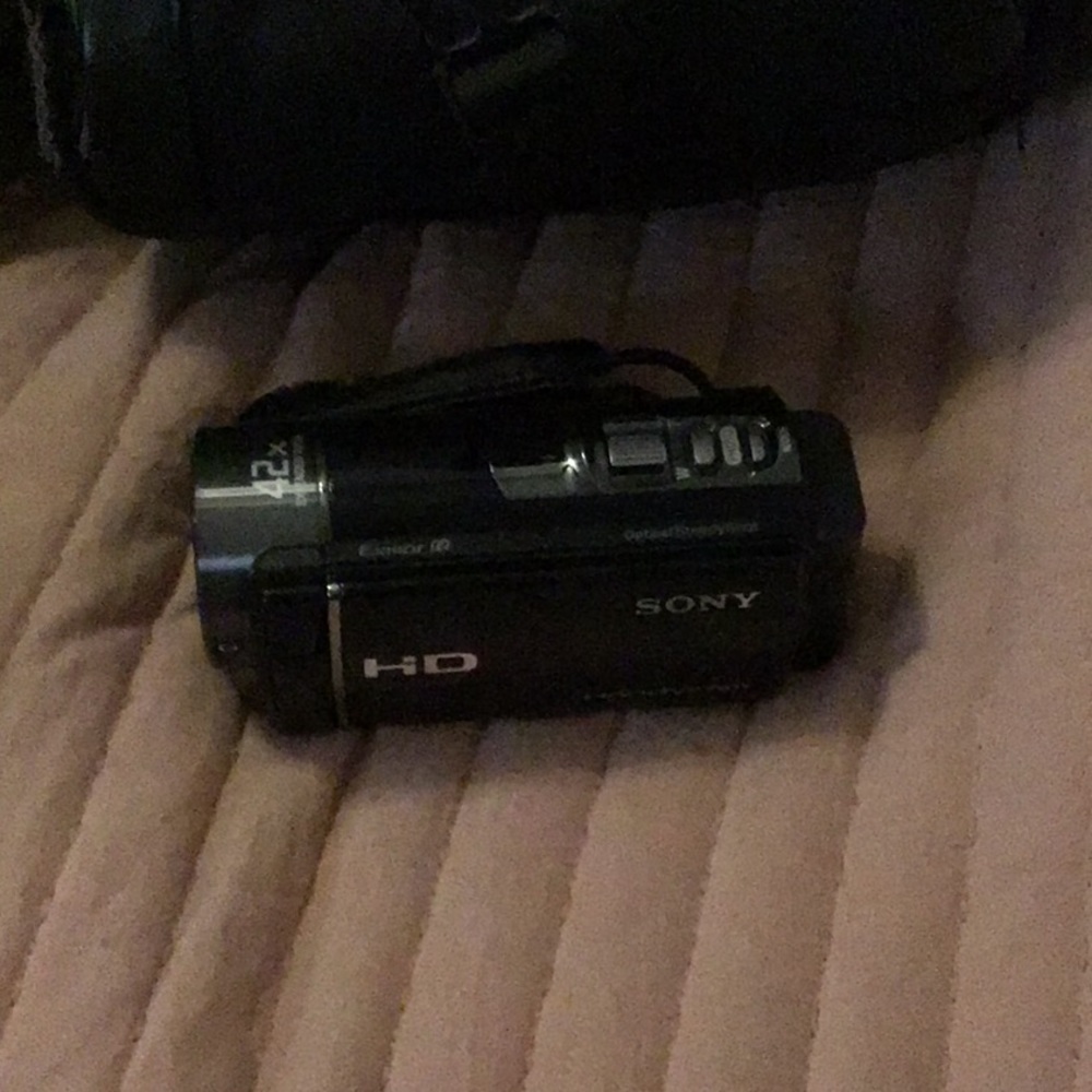 Sony mini camcorder with carry case